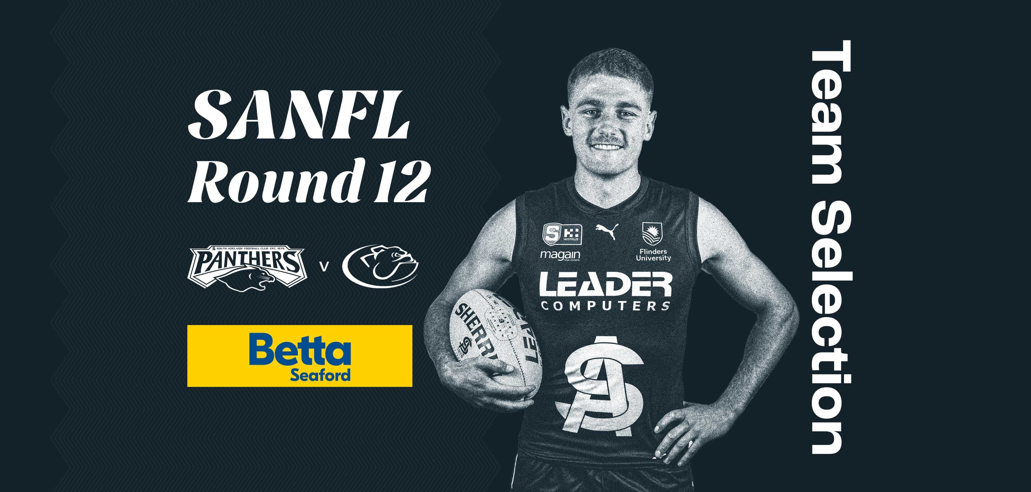 BETTA Team Selection: SANFL Round 12 v Central District BETTA Team Selection: SANFL Round 12 v Central District